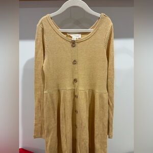 Girls Mabel & Honey Elouise Ribbed Knit Dress